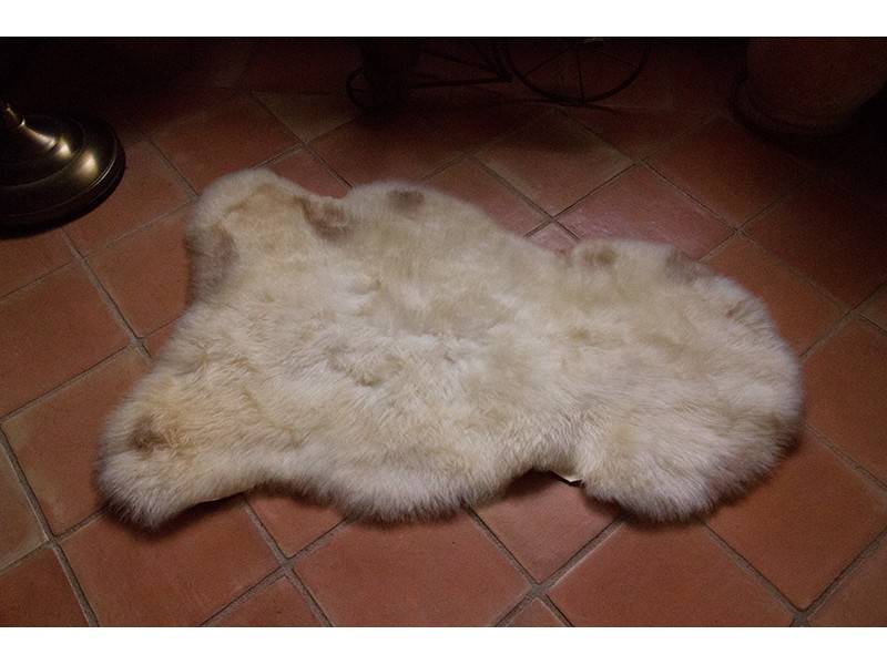 Peau de mouton naturelle | Tapis peau de mouton | Petite peau Albanian
