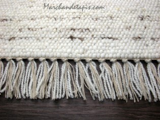 Berberina 120cm x 200cm Naturel mix - Tapis pure laine et jute - Flokos