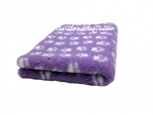 Tapis chien Drybed® antidérapant LILAS + PATTES BLANCHES