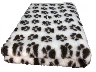 Tapis chien Drybed® antidérapant MAGNOLIA + PATTES CHOCOLAT