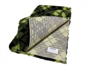 Tapis chien Drybed® antidérapant Tartan Vert et Noir