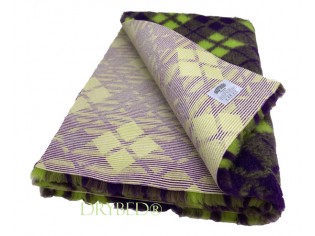 Tapis chien Drybed® antidérapant Tartan Vert et Violet