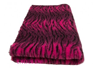 Tapis chien Drybed® antidérapant Tigre Cerise et Noir