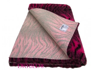 Tapis chien Drybed® antidérapant Tigre Cerise et Noir