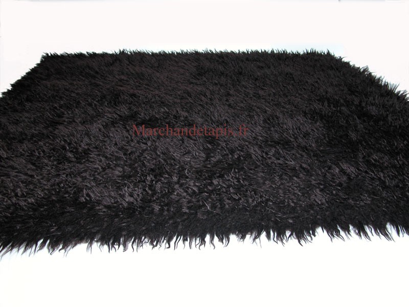 Tapis Flokati 100cmx150cm Prune.