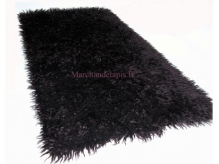 Tapis Flokati 70cmx150cm Prune.