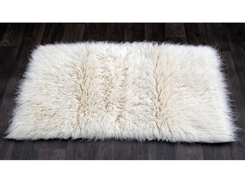 Tapis Flokati pure laine vierge 70cm x 140cm - Tapis pure laine de