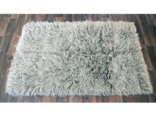 Flokati pure laine vierge 90cmx150cm- 2000gr- Gris