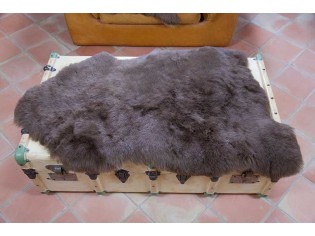 Peau de mouton Islande Poils courts Marron naturel 6216