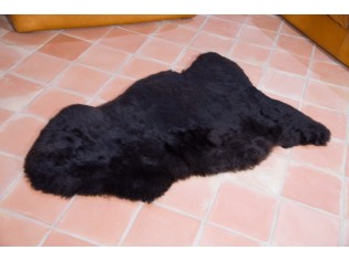 Peau de mouton Islande Poils courts Noir Marron - 1112-0003