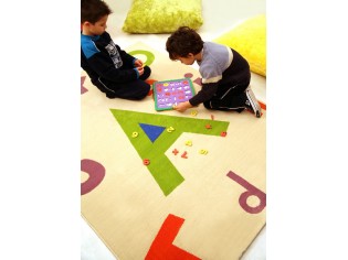 Tapis enfant 3D Ville Bleu - IVI - Tapis enfant 3D, espace de jeu