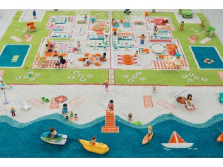 Tapis enfant Maison Vert - IVI - Tapis enfant 3D, super espace de jeu