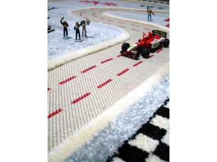 Tapis enfant Circuit Course voiture - Tapis enfant 3D, espace de jeu