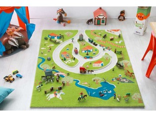 Tapis Chambre Enfant Tapis De Jeux Tapis Bébé Tapis Enfant Route Vert