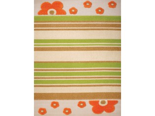 Tapis enfant IVI, Fleurs Layla Vert