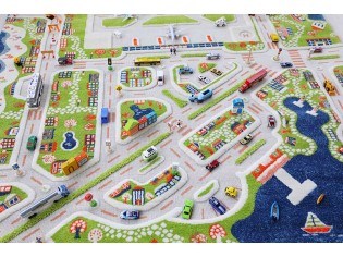 Tapis enfant Ferme Route IVI - Tapis enfant 3D, déco et espace de jeu