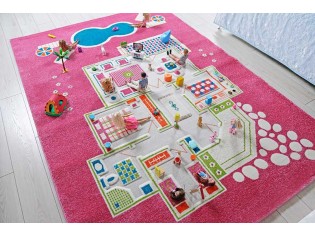 Tapis enfant IVI, 3D Maison Rose