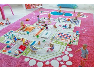 Tapis enfant Maison Vert - IVI - Tapis enfant 3D, super espace de jeu