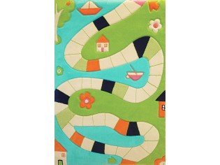 Tapis enfant IVI, Chemin Turquoise