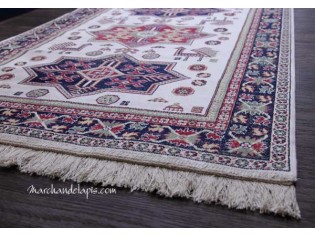 Tapis SORAYA Kasak Blanc Motif 1