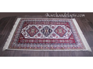 Tapis SORAYA Kasak Blanc Motif 3