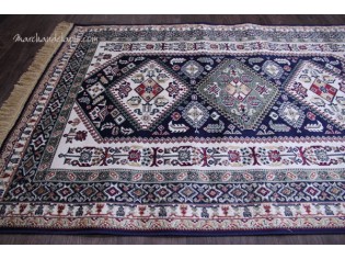 Tapis SORAYA Kasak Bleu Motif 3