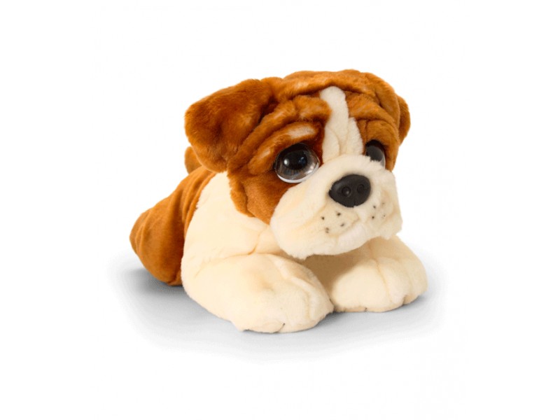 Peluche chien, chiot Bulldog