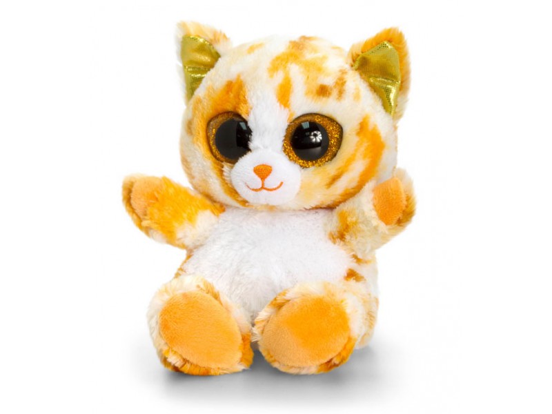 Peluche Animotsu Chat Orange 15cm Keel Toys