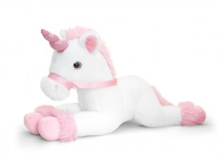 Peluche Licorne 50cm Blanche