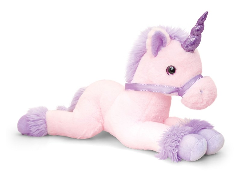 Licorne 70cm Blanche Keel Toys - Le rêve des petites princesses.