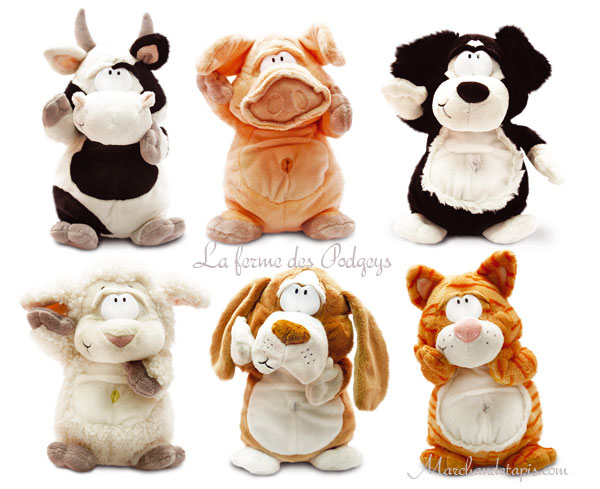 peluche animaux de la ferme