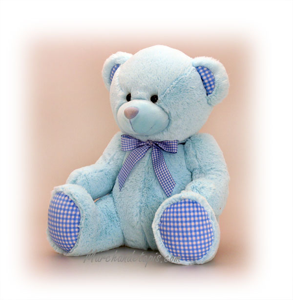 ours peluche bleu