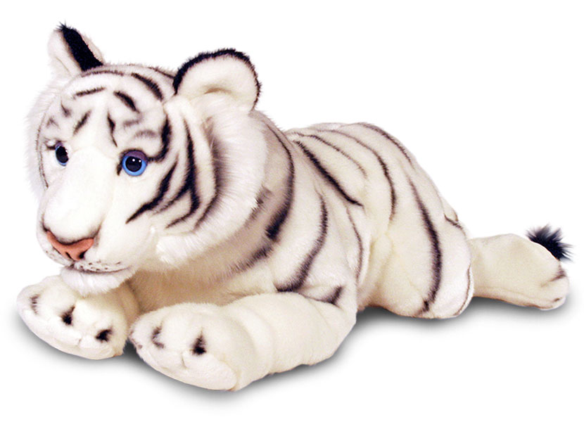 tigre blanc en peluche