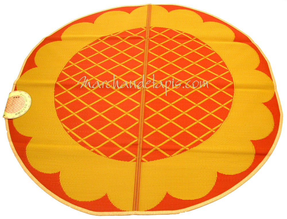 Tapis Plastique Enfant tapis enfant jaune orange plastique rond 174cm marchand de Tapis Plastique Enfant tapis enfant jaune orange plastique rond 174cm marchand de